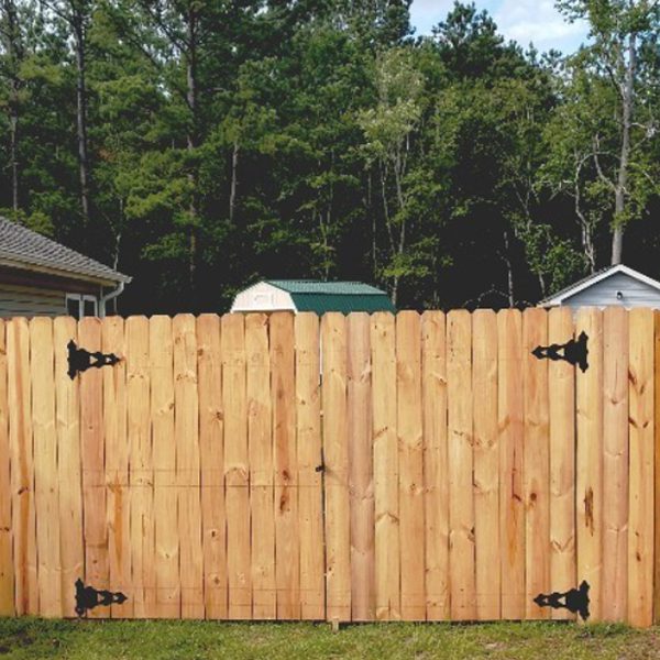 Wood Fence with Gate