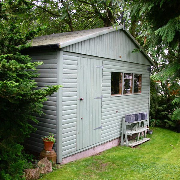 Cedar Bevel Siding on a Shed